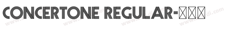 Concertone regular字体转换